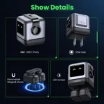 UGREEN 15550 Nexode RG 30W USB C GaN Charger (Gray) - Image 5