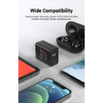 VENTION 20W USB-C & USB-A Fast Charger PD 20W & QC 18W (Black) US Plug - Image 8