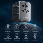VENTION FJEB0 Universal Travel Adapter 3-Ports PD20W & QC18W Fast Charging - Image 7