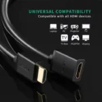 UGREEN 10142 HDMI Male To Female Extension Cable (2 Meter) - Image 2