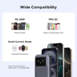UGREEN 35603 Uno 30W PD Fast Charging 10,000mAh Power Bank Built-in Cable with TFT Display - Image 8