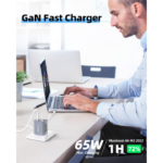 Acefast A47 65W GaN3 Fast Charger 3-Port Transparent Design AI Temp Control - Image 4