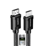 UGREEN 80602 8K HDMI 2.1 Braided Cable 3 Meter (Gray) HDMI Certified