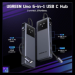 UGREEN 35998 Uno 6-in-1 USB-C Hub with 10Gbps USB-C & USB-A Data Ports 4K@60Hz HDMI - Image 2