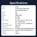 VENTION FFRB0 Car Charger 48W PD Fast Charging & QC3.0 Dual Port 6-Layer Safety Protection - Image 13