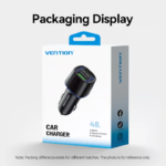VENTION FFRB0 Car Charger 48W PD Fast Charging & QC3.0 Dual Port 6-Layer Safety Protection - Image 14