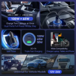 VENTION 165W Max 3-Port Car Charger (100W +65W +30W) PD 3.0 Fast Charging for MacBook Pro/iPad/iPhone 16/15 - Image 17