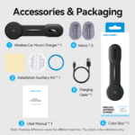 VENTION Wireless 15W Max Car Mount Charger Magnetic Phone Holder - Image 15