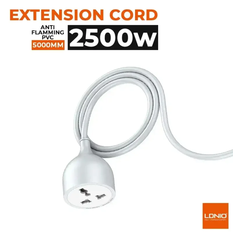 Ldnio SC1017 2500W 10A Extension Cord 5m EU