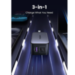 UGREEN 10334 NEXODE 65W USB-C GaN 3 Ports Wall Charger US Plug (Black) for iPhone 16/15/14/13 - Image 5