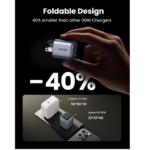 UGREEN 90901 NEXODE USB-C 30W GAN Foldable Fast Charger (Gray) US Plug for iPhone 16/15 - Image 4