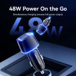 VENTION FFRB0 Car Charger 48W PD Fast Charging & QC3.0 Dual Port 6-Layer Safety Protection - Image 2