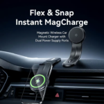 VENTION Wireless 15W Max Car Mount Charger Magnetic Phone Holder - Image 2
