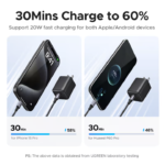 UGREEN 55533 20W GaN Fast Charger Dual Port USB-C & USB-A PD 3.0 QC 3.0 for iPhone 16/15 Pro Max - Image 3