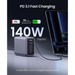 UGREEN Nexode 300W USB C GaN Fast Charger-5 Ports Desktop Charger EU Plug - Image 3