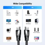 UGREEN 80404 8K HDMI to HDMI Braided Cable (3 Meters) - Image 2