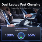 VENTION 165W Max 3-Port Car Charger (100W +65W +30W) PD 3.0 Fast Charging for MacBook Pro/iPad/iPhone 16/15 - Image 3