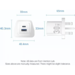 VENTION FEQW0-UK GaN III 30W Fast Wall Charger 2-Port USB (White) UK Plug - Image 3