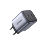 UGREEN 90573 NEXODE Dual USB-C 45W GAN Fast Charger (Gray) Compatible for iPhone 17/16/15
