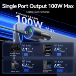 VENTION 165W Max 3-Port Car Charger (100W +65W +30W) PD 3.0 Fast Charging for MacBook Pro/iPad/iPhone 16/15 - Image 4