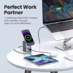 UGREEN 55321 Nexode 65W 4-in-1 Qi2 Charging Station with 15W MagSafe Stand - Image 4