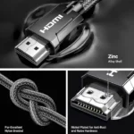 UGREEN 80602 8K HDMI 2.1 Braided Cable 3 Meter (Gray) - Image 6
