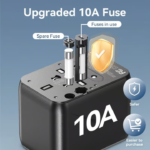 VENTION FJEB0 Universal Travel Adapter 3-Ports PD20W & QC18W Fast Charging - Image 5