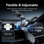 VENTION Wireless 15W Max Car Mount Charger Magnetic Phone Holder - Image 6