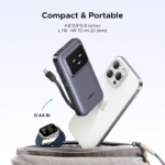 UGREEN 35603 Uno 30W PD Fast Charging 10,000mAh Power Bank Built-in Cable with TFT Display - Image 6