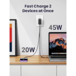 UGREEN 70866 PD 66W GAN Fast Charger 2XC – Dual USB-C Ports for Rapid Charging - Image 6