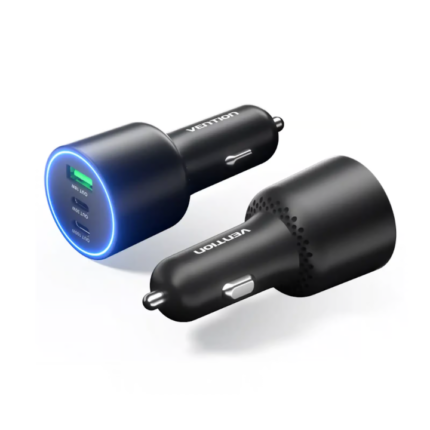 VENTION FFQB0 100W USB C Car Charger Smart Trickle Charging