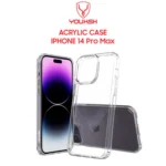 YOUKSH   Apple   iPhone   14   Pro   MAx   Acrylic   Cover   -   iPhone   14   Pro   MAx   Clear   Anti-Yellow   Back   Case   -   iPhone   14   Pro   MAx   Shock   Proof   With   Built-In   Air   Bag.