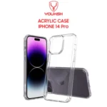 YOUKSH   Apple   iPhone   14   Pro   Acrylic   Cover   -   iPhone   14   Pro   Clear   Anti-Yellow   Back   Case   -   iPhone   14   Pro   Shock   Proof   With   Built-In   Air   Bag.