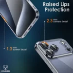 YOUKSH   Ultra   Thin   Transparent   Case   For   iPhone   17   Pro,   Medium   Firmness   Silicone   Cover   For   iPhone   17   Pro. - Image 3