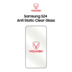 Samsung   Galaxy   S24   Anti   Static   Clear   Glass   Protector