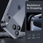 YOUKSH   Ultra   Thin   Transparent   Case   For   iPhone   17   Pro   Max,   Medium   Firmness   Silicone   Cover   For   iPhone   17   Pro   Max - Image 4