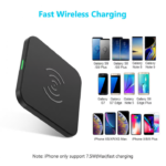 CHOETECH T511S CHOETECH QI Certified 10W-7.5W Fast Wireless Charger Pad - Image 3