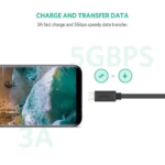 UGREEN 40574 USB 3.2 GEN 2 TYPE-C MALE TO FEMALE EXTENSION CABLE 0.5M - Image 3