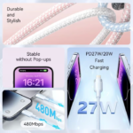 VENTION LALBF USB-C to Lightning Cable (1 Meter) MFi Certified, 3A Fast Charging - Image 3