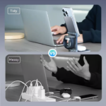 VENTION FGFH0 3-in-1 15W Wireless Charger Stand with MagSafe - Image 4