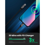 UGREEN 60751 USB-C to Lightning Cable: Charge 2x Faster with MFi Certification & Rapid 3A PD Charge - Image 2