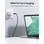 UGREEN 30389 Thunderbolt 4 USB-C to USB-C Cable 100W 40Gbps 0.8 Meter - Image 4