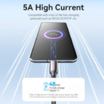 VENTION USB-C to USB-C Cable 100W 5A PD 3.0 Fast Charging Cable (E-Marker Chip) Nylon Braided for iPhone 16/15 Series - Image 4