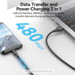 VENTION USB 2.0 A to Micro USB Cable 2A Fast Charging & 480Mbps Data Transfer - Image 4