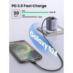 UGREEN 80714 60W USB C to USB C Cable (3 Meter) 90 Degree Right Angle L-Shape for iPhone 17-15 Series - Image 5