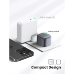 UGREEN 90878 30W USB-C Charger Nexode (UK Plug) Foldable PD 3.0 Fast Charging for iPhone 16/15/14/13 - Image 5