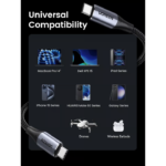 UGREEN 80150 USB-C to USB-C 240W USB 3.2 Gen 2 10Gbps 4K@60Hz Charger Cable (1 Meter) - Image 5