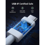 UGREEN 40113 Thunderbolt 3 USB4 Gen3 Cable 40Gbps Data Sync (USB-IF Certified) 100W Charging, 8K@60Hz Video (0.8 Meter) - Image 5