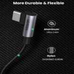 UGREEN 70696 ANGLED USB-C TO C CABLE BRAIDED 1 METER - Image 5