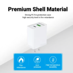 VENTION 20W USB-C & USB-A Fast Charger PD 20W & QC 18W (White) US Plug - Image 7